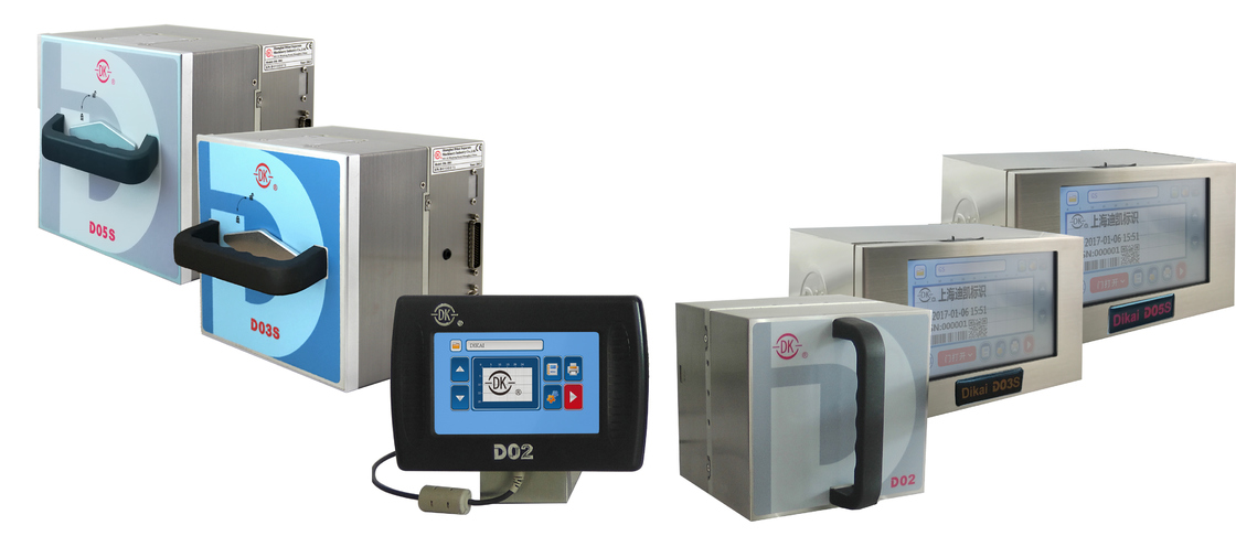Термотрансферный принтер Dikai D05S с областью печати 53 мм * 150 мм, скоростью печати 2-36 м/мин и питанием переменного тока 220 В/50 Гц, 110 В/60 Гц