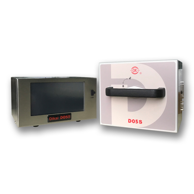 Автоматический термотрансферный принтер DIKAI D05S с областью печати 53 мм * 150 мм и скоростью печати 2-36 м/мин для пакетов из пластиковой фольги